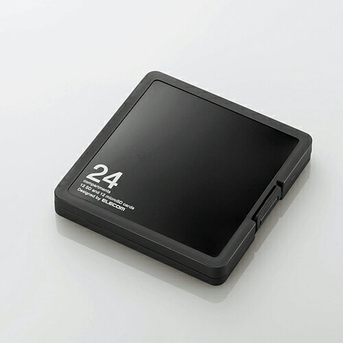 エレコム SD/microSDカードケース（プラスチックタイプ）SD12枚+microSD12枚収納 E...