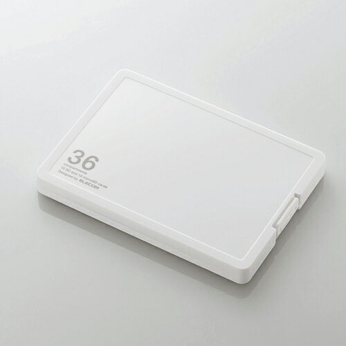 エレコム SD/microSDカードケース（プラスチックタイプ）SD18枚+microSD18枚収納 E...