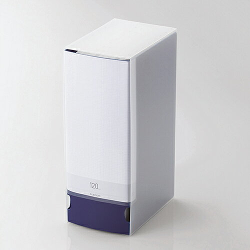 ���쥳�� �ǥ������ե����� DVD CD �б� DVD������ CD������ 120���Ǽ �֥롼 ELECOM CCD-FS120BU