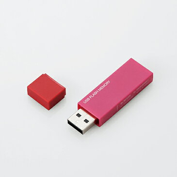 エレコム USBメモリ USB2.0対応 キャップ式 USB メモリ USBメモリー フラッシュメモリー 16GB ピンク MF-MSU2B16GPN