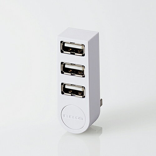 ���쥳�� ��ǽ��� USB�ϥ� ľ�ޤ� 3�ݡ��� USB 2.0 �Х��ѥ �Ρ��ȥѥ�������� USB �ϥ� �ۥ磻�� Windows11 �б� ELECOM U2H-TZ325BWH