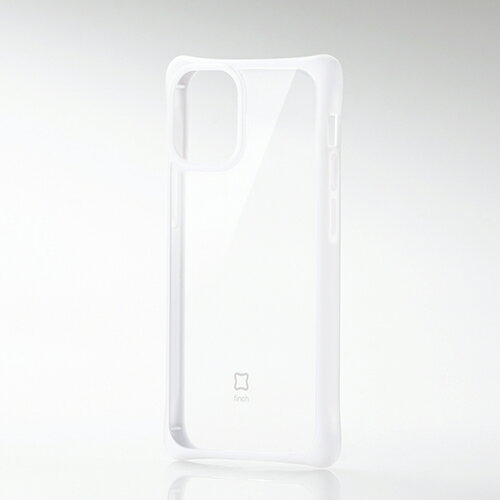 エレコム iPhone 12 mini 用 ハイブリッド ケース finch すっきりホールド アイフォン 12 ミニ 新型 iPhone12 mini iPhone 2020 5.4 インチ ハイブリッド ケース カバー クリアホワイト PM-A20AHVHH1CRW