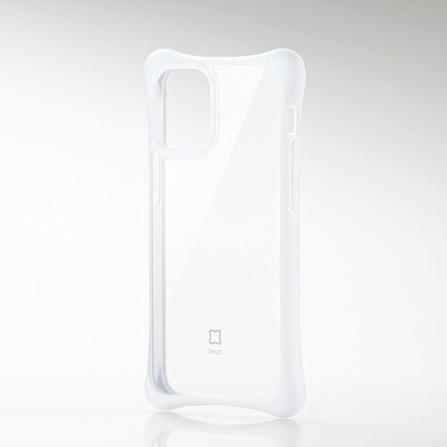 エレコム iPhone 12 mini 用 ハイブリッド ケース finch ふんわりホールド アイフォン 12 ミニ 新型 iPhone12 mini iPhone 2020 5.4 インチ ハイブリッド ケース カバー クリアホワイト PM-A20AHVHH2CRW