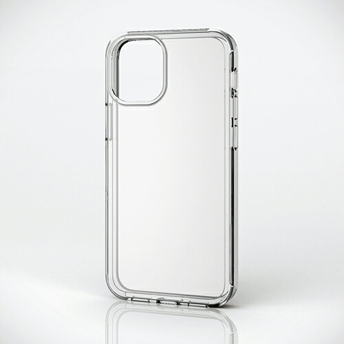 エレコム iPhone 12 mini 用 ハイブリッド ケース シリコン アイフォン 12 ミニ 新型 iPhone12 mini iPhone 2020 5.4 インチ ハイブリッド ケース カバー クリア PM-A20AHVSCCR