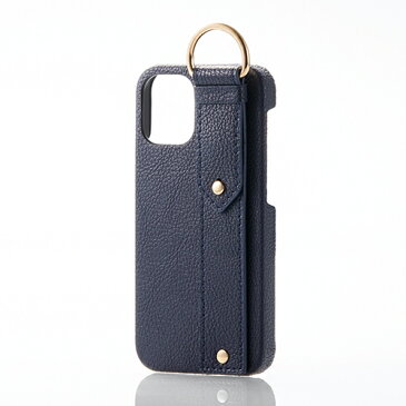 エレコム iPhone 12 mini 用 レザー ケース RICERCA (Coronet) オープン型 アイフォン 12 ミニ 新型 iPhone12 mini iPhone 2020 5.4 インチ レザー ケース カバー ロイヤルネイビー PM-A20APLOILNV