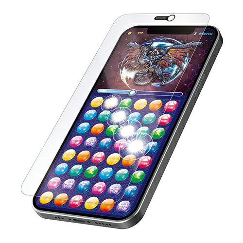 エレコム iPhone 12 / iPhone 12 Pro 用 ガラスフイルム ストロング ゲーム用 ブルーライトカット アイフォン 12 / アイフォン 12 Pro iPhone12 pro iPhone 2020 6.1 インチ ガラス フィルム 液晶保護 エッジ強化 0.33mm 防塵プレート PM-A20BFLGGESBL