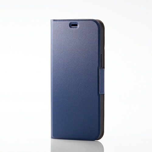 エレコム iPhone 12 Pro Max 用 レザー ケース UltraSlim 磁石付き 手帳型 アイフォン 12 プロ マックス 新型 iPhone12 pro max iPhone 2020 6.7 インチ レザー ケース カバー 薄型 ネイビー PM-A20CPLFUNV