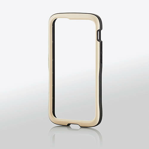 エレコム iPhone 12 mini 用 ハイブリッド ケース TOUGH SLIM LITE バンパー iPhone12 mini ハイブリッドバンパーケース カバー タフスリム ライト アイボリー PM-A20ATSLBIV