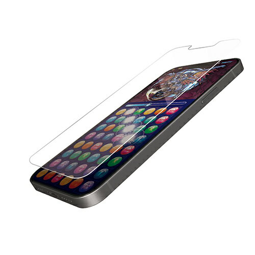 エレコム iPhone 13 / iPhone 13 Pro 6.1inch 用 ガラスフィルム ゲーミング iphone13 / iPhone14 対応 6.1インチ ガラス フィルム 保護フィルム 液晶保護フィルム PM-A21BFLGGE