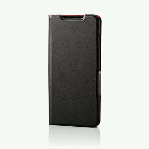 エレコム Galaxy S21 5G 用 ソフトレザーケース 薄型 磁石付 ギャラクシー S21 5G レザー ケース カバー 手帳型 UltraSlim ブラック PM-G211PLFUBK