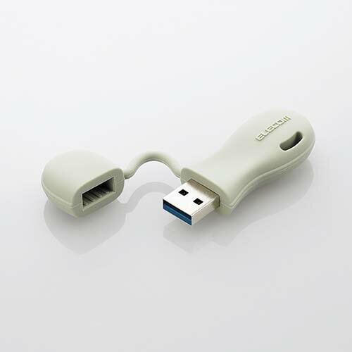 エレコム USBメモリー 子ども 専用 一体型 キャップ式 USBメモリ キャップ USB3.2(Gen1)対応 キッズ 子供 こども 32GB Windows11 対応 グリーン MF-JRU3032GGRのサムネイル