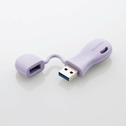 エレコム USBメモリー 子ども 専用 一体型 キャップ式 USBメモリ キャップ USB3.2(Gen1)対応 キッズ 子供 こども 32GB Windows11 対応 パープル MF-JRU3032GPUのサムネイル