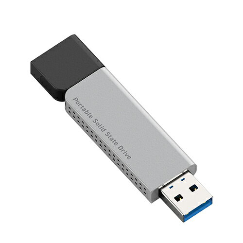ロジテック 外付けSSD USB-A対応 スリム SSD 1TB ポータブル USB3.2(Gen1) Type-A 1テラ ブラック LMD-ELSPL100U3のサムネイル