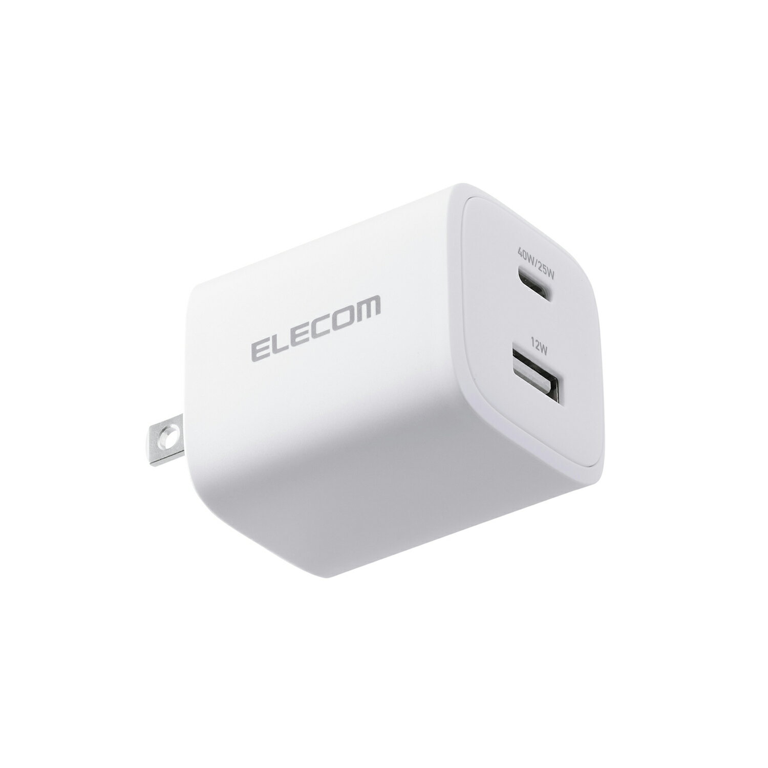 エレコム スマホ・タブレット用 AC充電器 USB Power Delivery 40W Type-C×1 USB-A×...