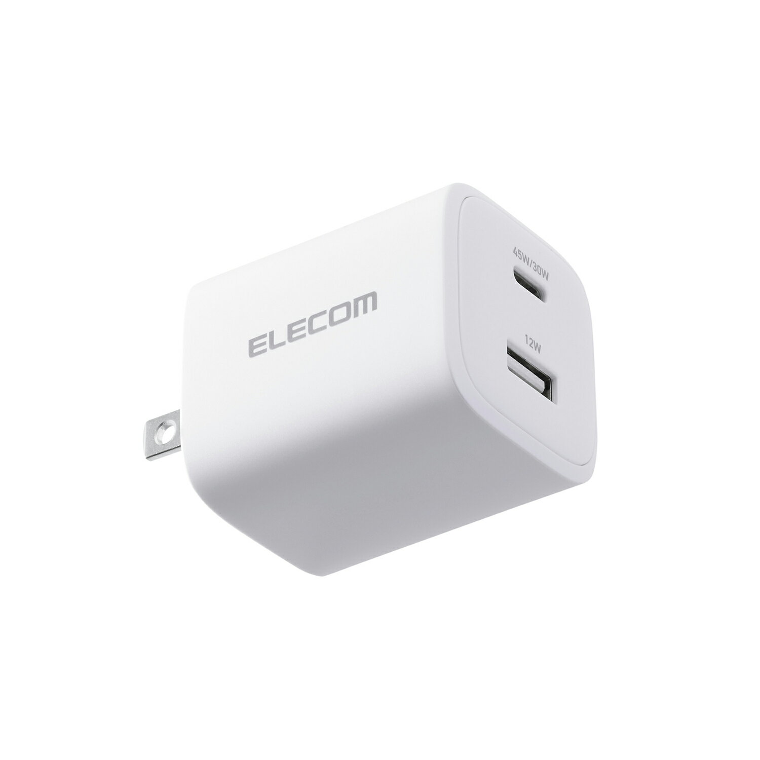 エレコム スマホ・タブレット用 AC充電器 USB Power Delivery 45W Type-C×1 USB-A×...