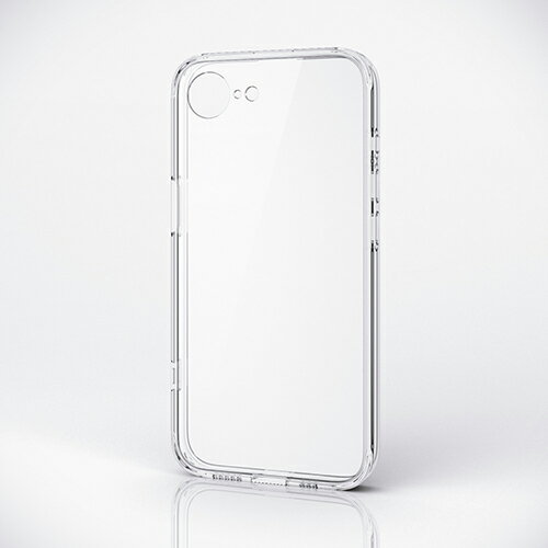 エレコム iPhone 16e 用 ハイブリッドガラスケース 極限 メタルステッカー付 iPhone16e ハイブリッド ケース カバー ガラス クリア ELECOM PM-A25SHVCGKCR