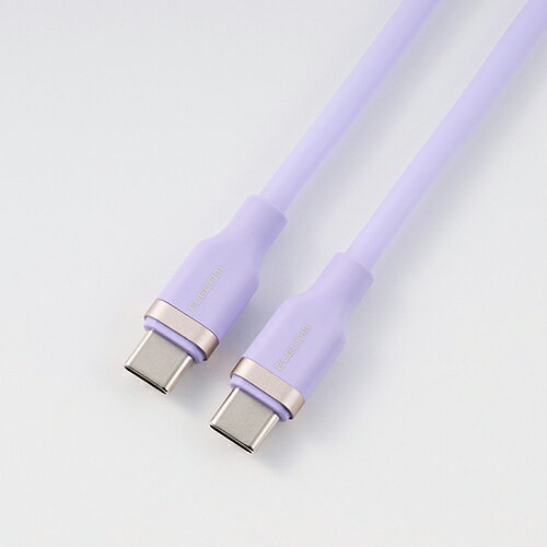 樂天商城 - エレコム USB Type-Cケーブル なめらか 最大100W 1.0m USB Power Delivery対応 ソフトラベンダー ELECOM MPA-CCECSS10PU