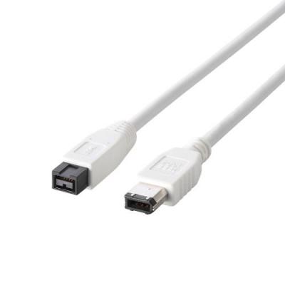 ���쥳�� FireWire�����֥��9�ԥ��6�ԥ��1.0m ELECOM IE-961WH