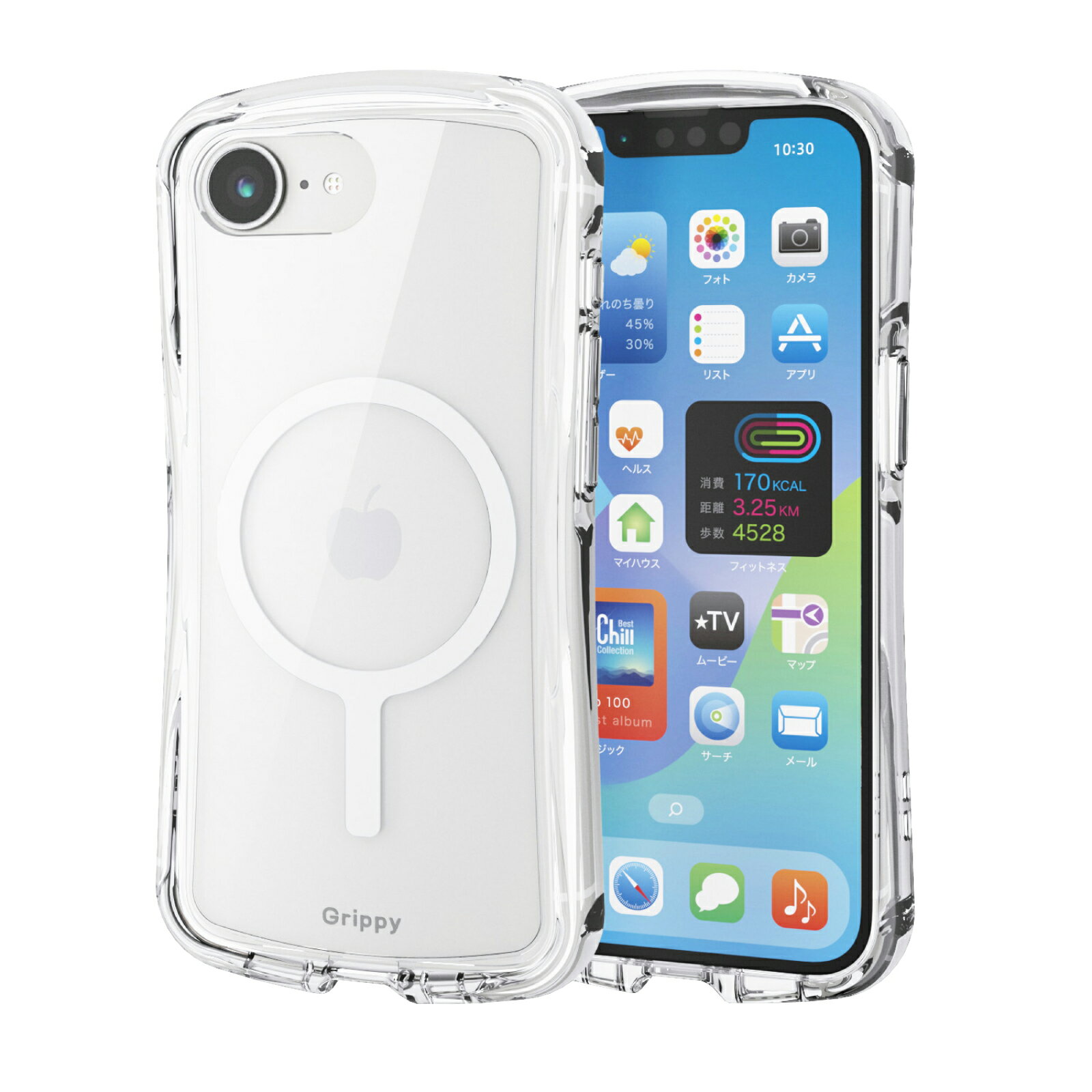 Rakuten - 【楽天スーパーSALE連動 ポイントアップ】エレコム iPhone　17e／16e　Grippy　ハイブリッドケース　オールクリア　MAGKEEP ELECOM PMWA26SGRPAMCR