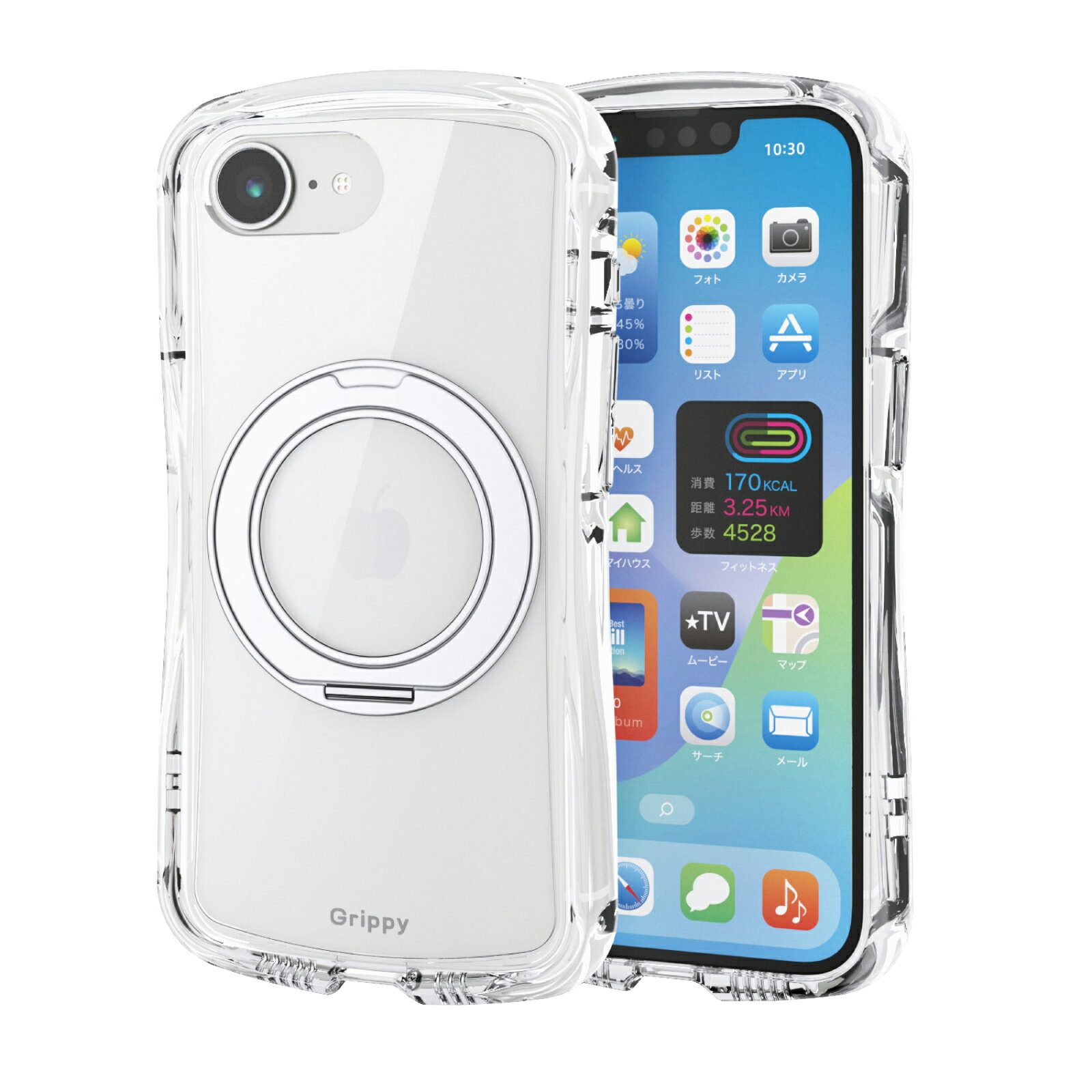 Rakuten - 【楽天スーパーSALE連動 ポイントアップ】エレコム iPhone 17e/16e Grippy ハイブリッドケース フレームカラー MAGKEEP スタンド 極限 ELECOM PMWA26SGRSTKSV