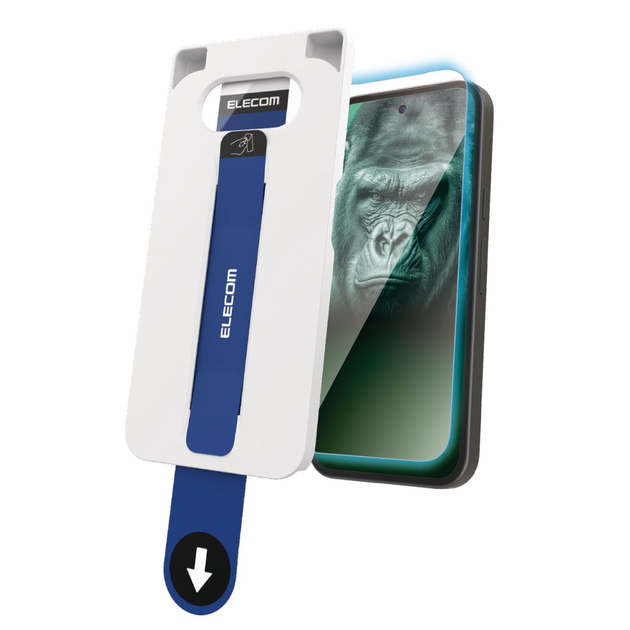 樂天商城 - エレコム Google Pixel 10a ガラスフィルム 光沢 ゴリラガラス 硬度10H ブルーライトカット 飛散防止設計 指紋がつかない 気泡が入らない 超簡単貼り付けツール付き PM-P261FLGOTBL