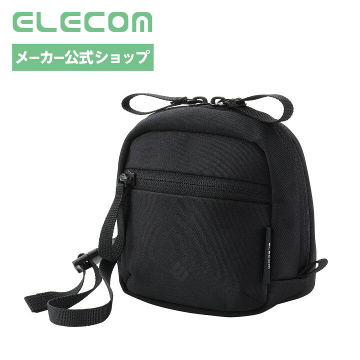 【お買い物マラソン 連動ポイントアップ】エレコム ガジェットポーチ トラベルポーチ 大容量 自立式 収納 旅行 出張 小物入れ ブラック ELECOM BMA-GPXRDS01BK elecom-10070751 エレコムダイレクトショップ パッケージ画像