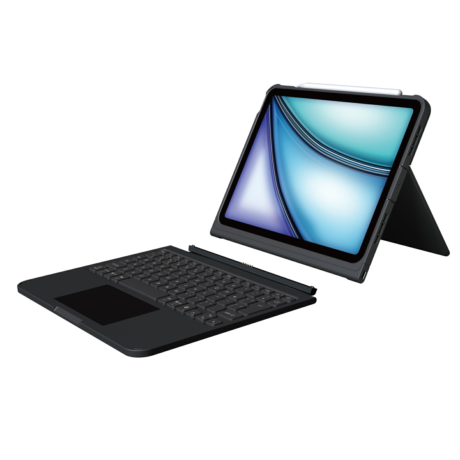エレコム キーボードケース TouchBook Smart マグネット&Bluetooth(R)接続 for 11インチiPad Air(M4/M3/M2)・iPad Ai…