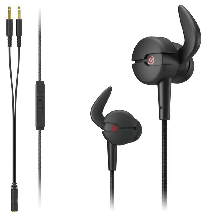 エレコム ARMA アルマ ゲーミング イヤホンマイク ゲーミング ヘッドセット マイク 付 イヤホン ブラック ELECOM HS-ARMA30EBK 2