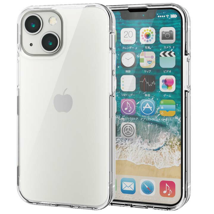 エレコム iPhone 13 mini 5.4inch 用 ハードケース 360度保護 2021 アイフォン iphone13 5.4インチ ハード ケース カバー クリア PM-A21AHV360LCR
