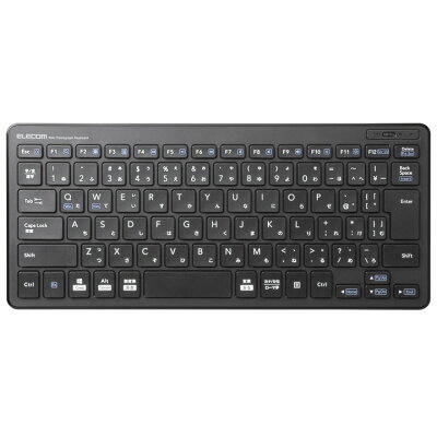 エレコム ワイヤレス ミニ キーボード 超薄型 無線 2.4GHz ブラック Windows11 対応 ELECOM TK-FDP098TBK - Image 2