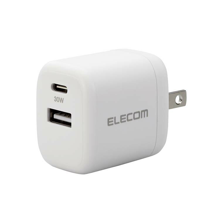 エレコム AC充電器 USB Power Delivery 30W AC充電器 A×1 C×1 USB充電器 30W Type-...