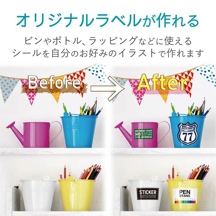 エレコム 手作りステッカー/キレイに剥がせる/A4/ホワイト ELECOM EDT-STKHW