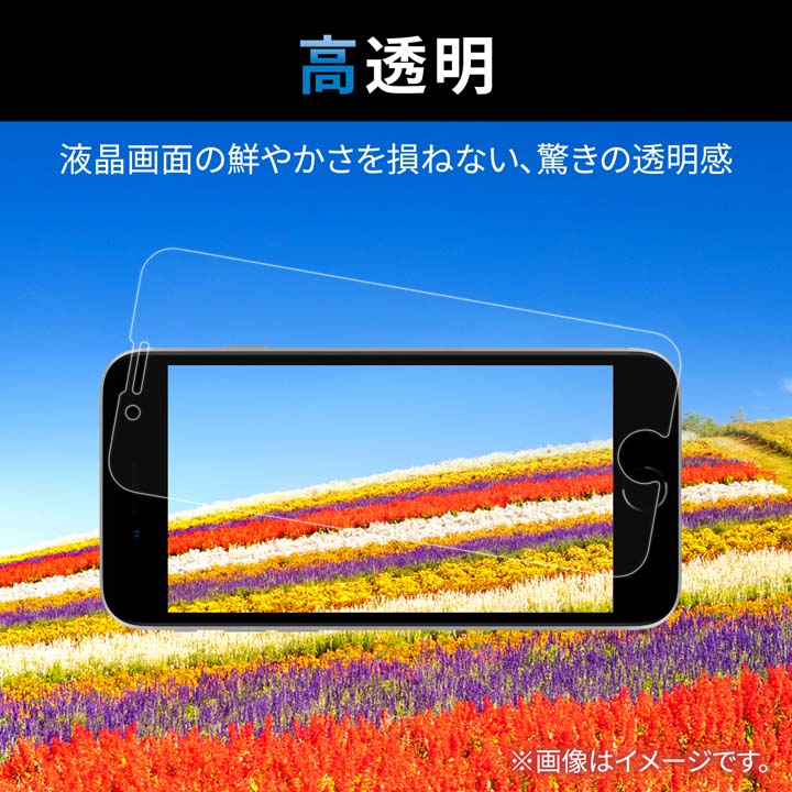 エレコム iPhone 14 Pro 用 ガラスライクフィルム 衝撃吸収 iPhone14 Pro 6.1インチ ガラスライク 液晶 保護フィルム PM-A22CFLGLPN