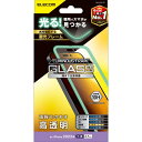 エレコム iPhone 14 Pro Max 用 ガラスフィルム 蓄光フレーム 高透明 iPhone14 Pro Max 6.7インチ ガラス 液晶 保護フィルム PM-A22DFLGP