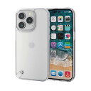 エレコム iPhone 14 Pro 用 ハイブリッドケース リサイクル素材 iPhone14 Pro 6.1インチ ハイブリッド ケース カバー クリア PM-A22CREHVCKCR