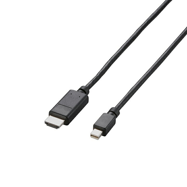 エレコム 変換ケーブル Mini DisplayPort‐HDMI 2m ブラック ELECOM AD-MDPHDMI20BK 2
