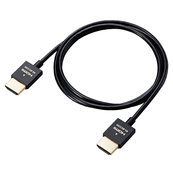 エレコム HDMIケーブル イーサネット対応 スーパースリム HDMI1.4 1.0m ブラック E...