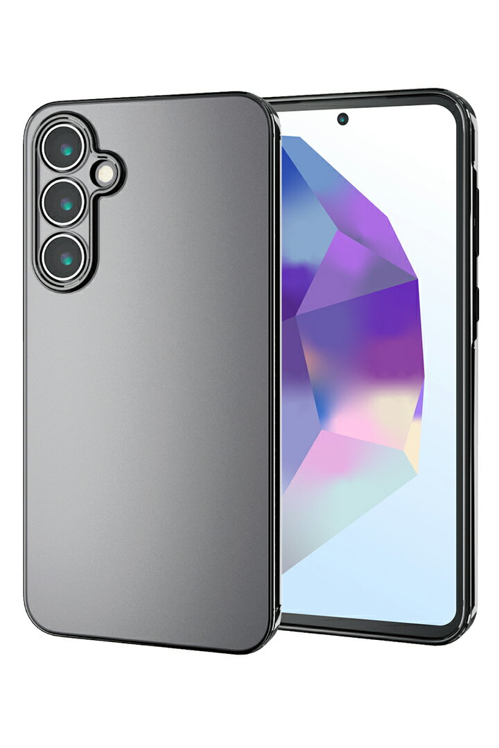 エレコム Galaxy A55 5G 用 ソフトケース 極限 SC-53E ソフト ケース カバー 極限保護 メタリック加工 メタリックブラック ELECOM PM-G243UCTMKBK