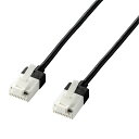 エレコム Cat6A準拠 LANケーブル スリム ツメ折れ防止 ランケーブル インターネットケーブル ケーブル スーパースリム 3.0m ブラック ECLD-G...