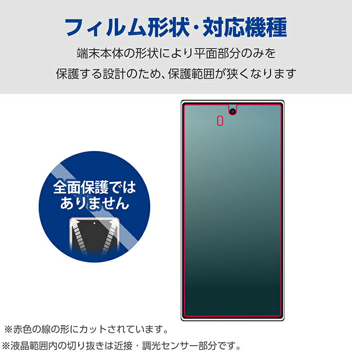 エレコム AQUOS R9 用 フィルム 指紋防止 反射防止 AQUOSR9 SH-51E 液晶 保護フィルム ELECOM PM-S242FLF