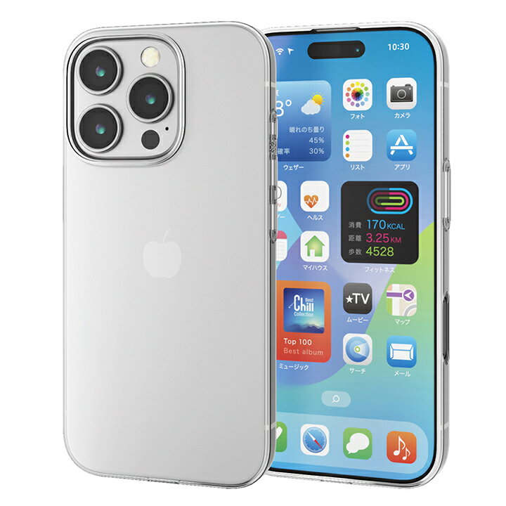 エレコム iPhone16 Pro 用 ソフトケース 薄型 3眼 6.3 スマホ ソフト ケース カバー クリア ELECOM PM-A24CUCUCR