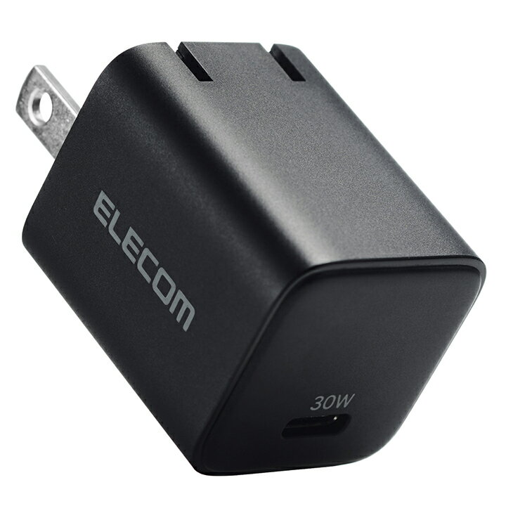 エレコム AC充電器 USB Power Delivery 30W Type-C x 1ポート USB 充電器 ブラック...