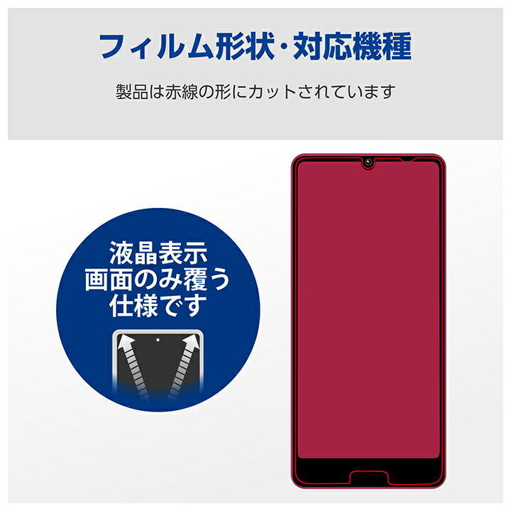 エレコム らくらくスマートフォン a / Lite 用 フィルム 指紋防止 反射防止 液晶 保護 フィルム ELECOM PM-F243FLF