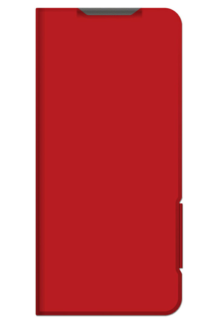 エレコム らくらくスマートフォン a / Lite 用 ソフトレザーケース 薄型 磁石付 ソフトレザー ケース カバー 手帳型 UltraSlim レッド ELECOM PM-F243PLFURD