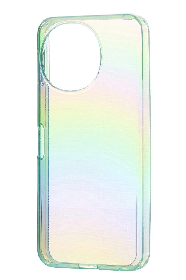 エレコム AQUOS sense9 用 meliano ソフトケース クリアオーロラ SH-53E ソフト ケース カバー グリーン ELECOM PM-S244UCAGN