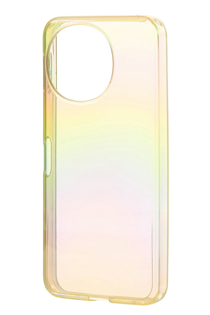 エレコム AQUOS sense9 用 meliano ソフトケース クリアオーロラ SH-53E ソフト ケース カバー イエロー ELECOM PM-S244UCAYL