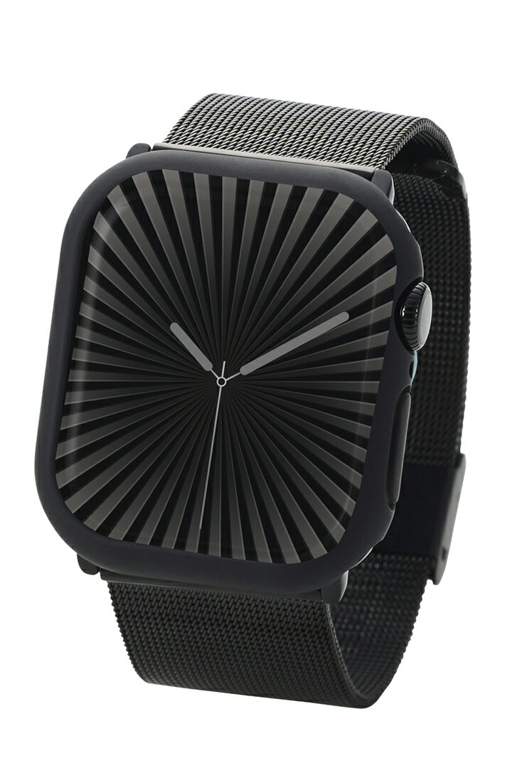 エレコム Apple Watch 42mm 用 ハードバンパー AppleWatch 42 ハード バンパー カバー ブラック ELECOM AW-24BBPPBK