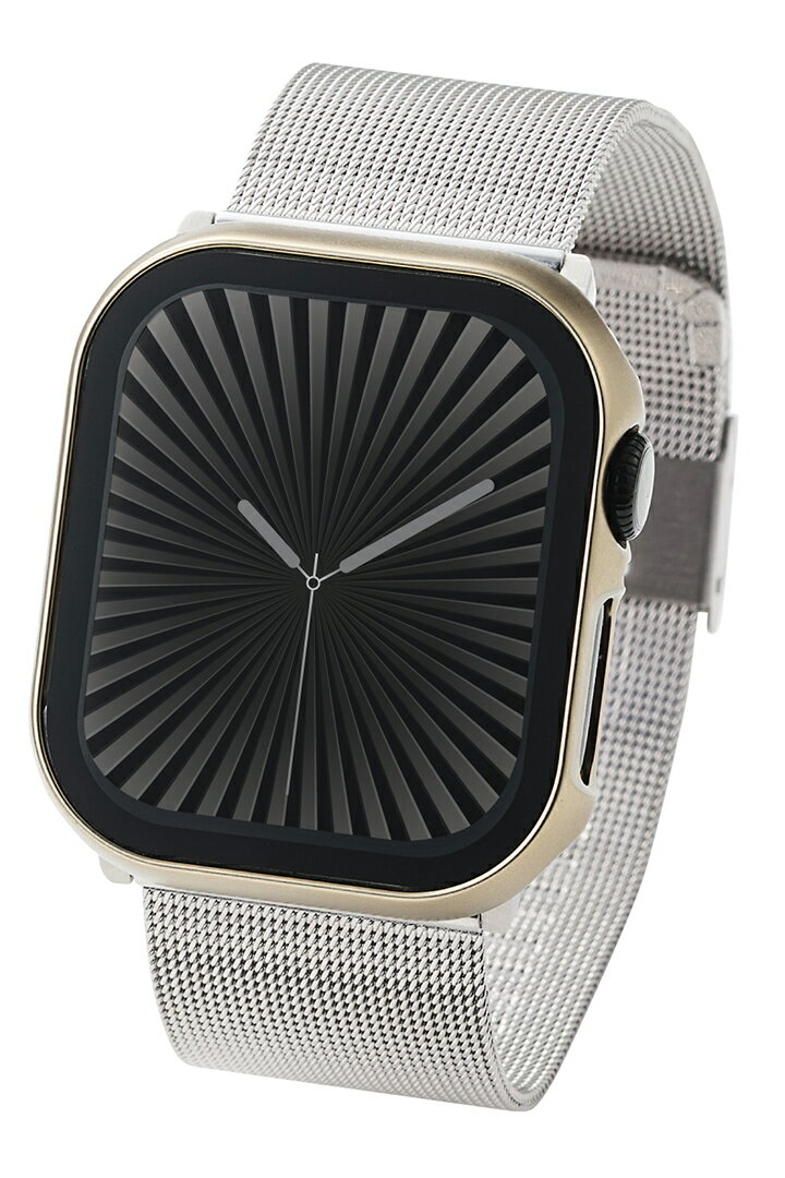 エレコム Apple Watch 42mm 用 フルカバーケース プレミアムガラス 高透明 メタリック AppleWatch 42 フルカバー ケース カバー ゴールド ELECOM AW-24BFCGPGD