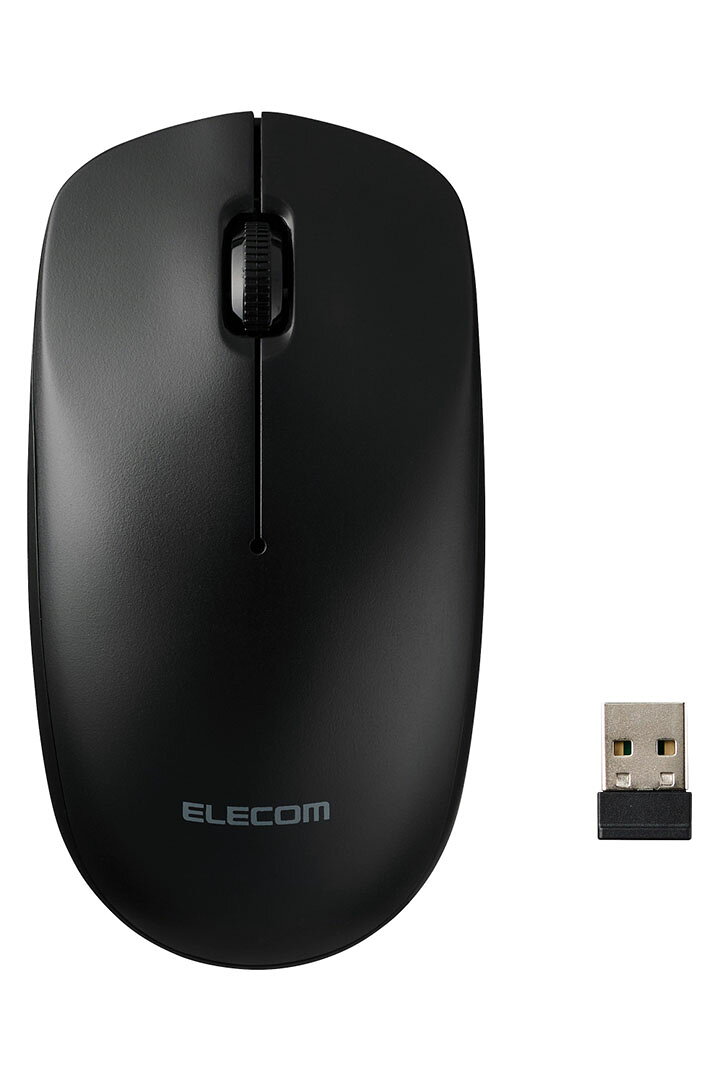 エレコム ワイヤレスマウス 簡易梱包 USB 無線 光学式マウス 3ボタン Lサイズ 左右...
