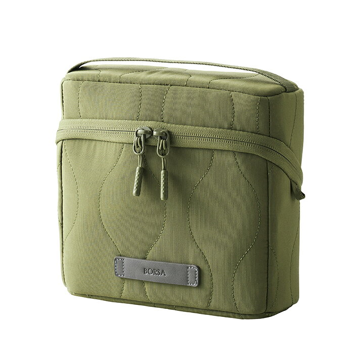 エレコム ガジェットポーチ キルティング スタンドタイプ オニオンステイッチ 大容量 カーキ ELECOM BMA-QTGPSGN elecom-10069743 エレコムダイレクトショップ サンプル画像2
